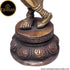 Tamas Brass Handcrafted Flute Playing Krishna with Peacock  Statue / Idol with Antique Finish (Pack of 1)